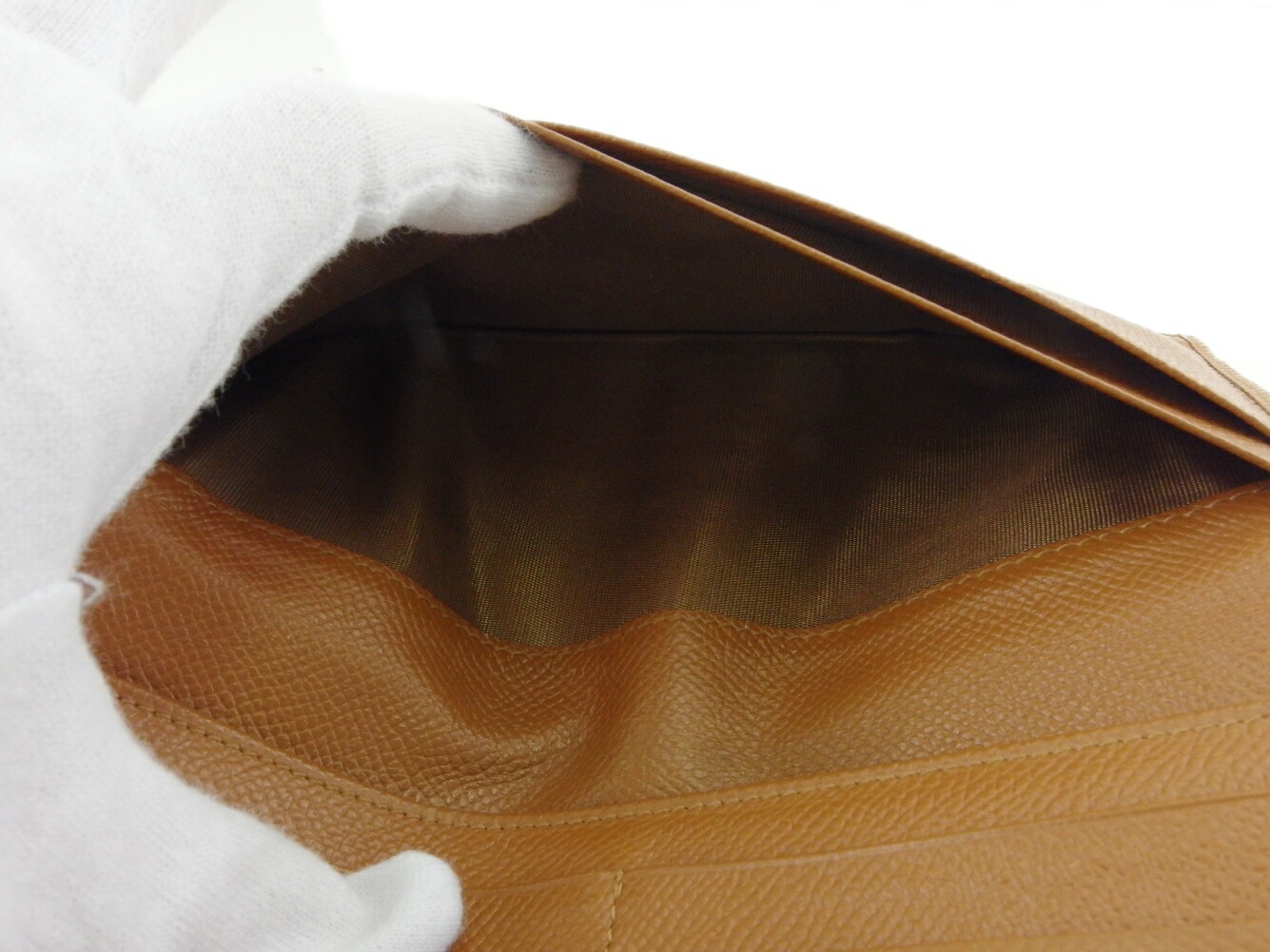 長財布 Wホック 三つ折り 財布 クラシコ レディース メンズ ロゴボタン ブラウン ゴールド 中古 長財布 Wホック 三つ折り 財布 クラシコ レディース メンズ ロゴボタン ブラウン ゴールド 中古