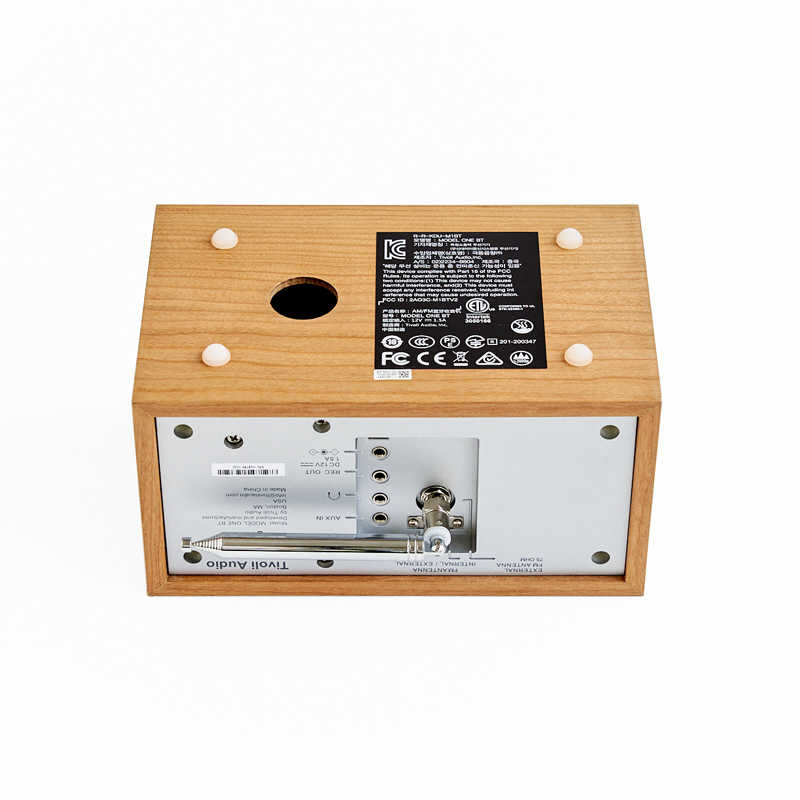 Model One BT AM/ ワイドFM/ Bluetooth テーブルラジオ スピーカー ［Bluetooth対応］ Silver-Cherry　M1BT-1455-JP