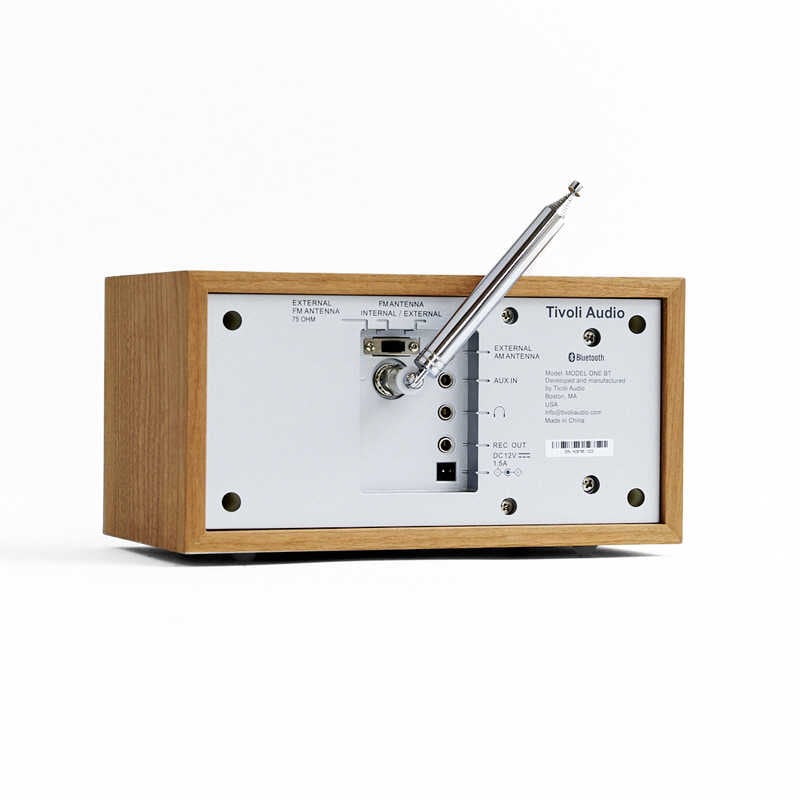 Model One BT AM/ ワイドFM/ Bluetooth テーブルラジオ スピーカー ［Bluetooth対応］ Silver-Cherry　M1BT-1455-JP