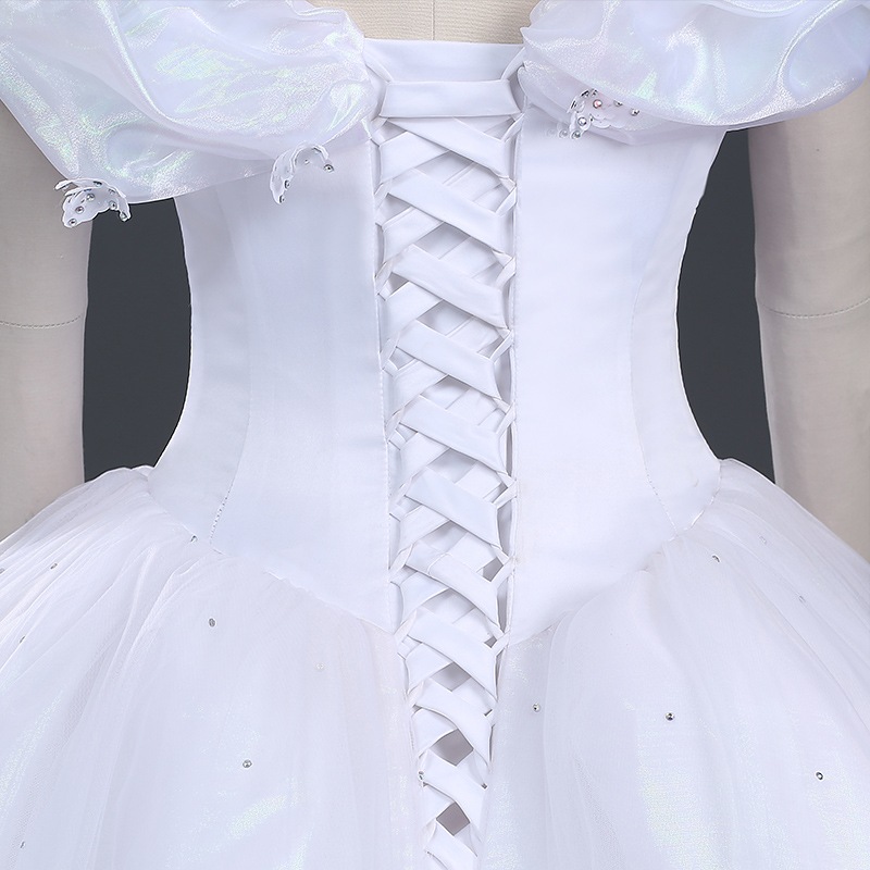 プリンセスドレス 大人用コスプレ 衣装 仮装 ワンピース 白い
