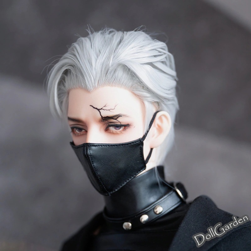 BJD 1/3 ドール用ウィッグ ショート 高温糸 スタイリング 富士額 黒 白 金 灰 赤 SD/小顔SDサイズ球体関節人形用ウィッグ BJD 1/3 ドール用ウィッグ ショート 高温糸 スタイリング 富士額 黒 白 金 灰 赤 SD/小顔SDサイズ球体関節人形用ウィッグ