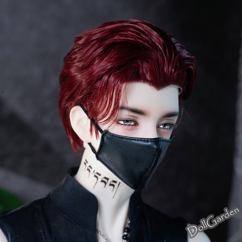 BJD 1/3 ドール用ウィッグ ショート 高温糸 スタイリング 富士額 黒 白 金 灰 赤 SD/小顔SDサイズ球体関節人形用ウィッグ BJD 1/3 ドール用ウィッグ ショート 高温糸 スタイリング 富士額 黒 白 金 灰 赤 SD/小顔SDサイズ球体関節人形用ウィッグ