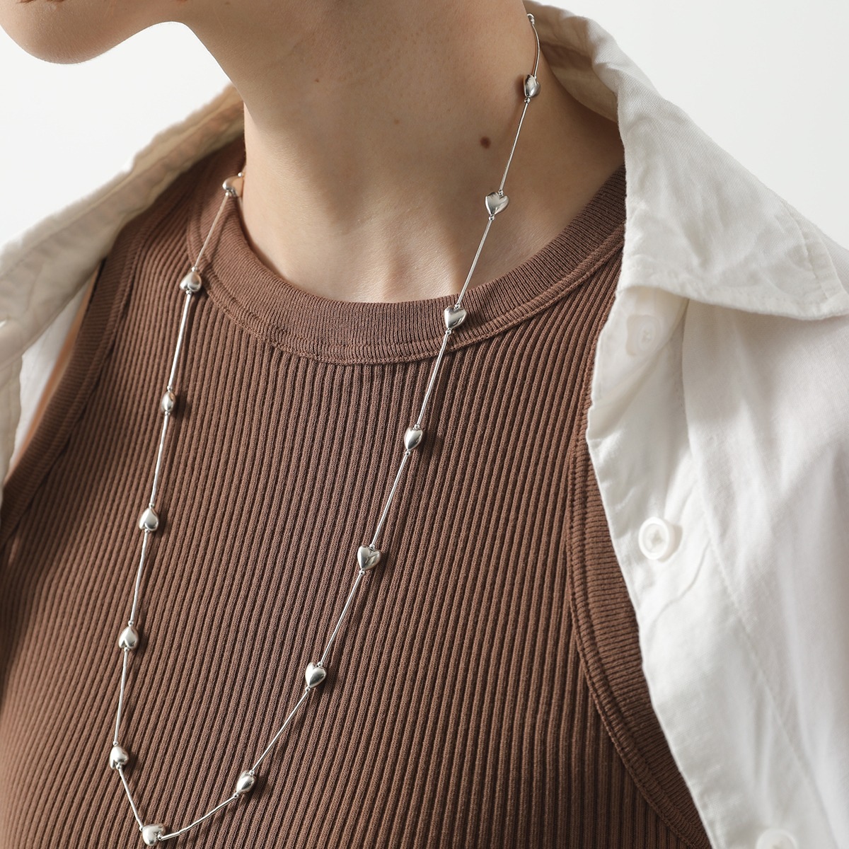 HARPO ハルポ ネックレス heart Necklace 26inch レディース ハート アクセサリー シルバー HARPO ハルポ ネックレス heart Necklace 26inch レディース ハート アクセサリー シルバー