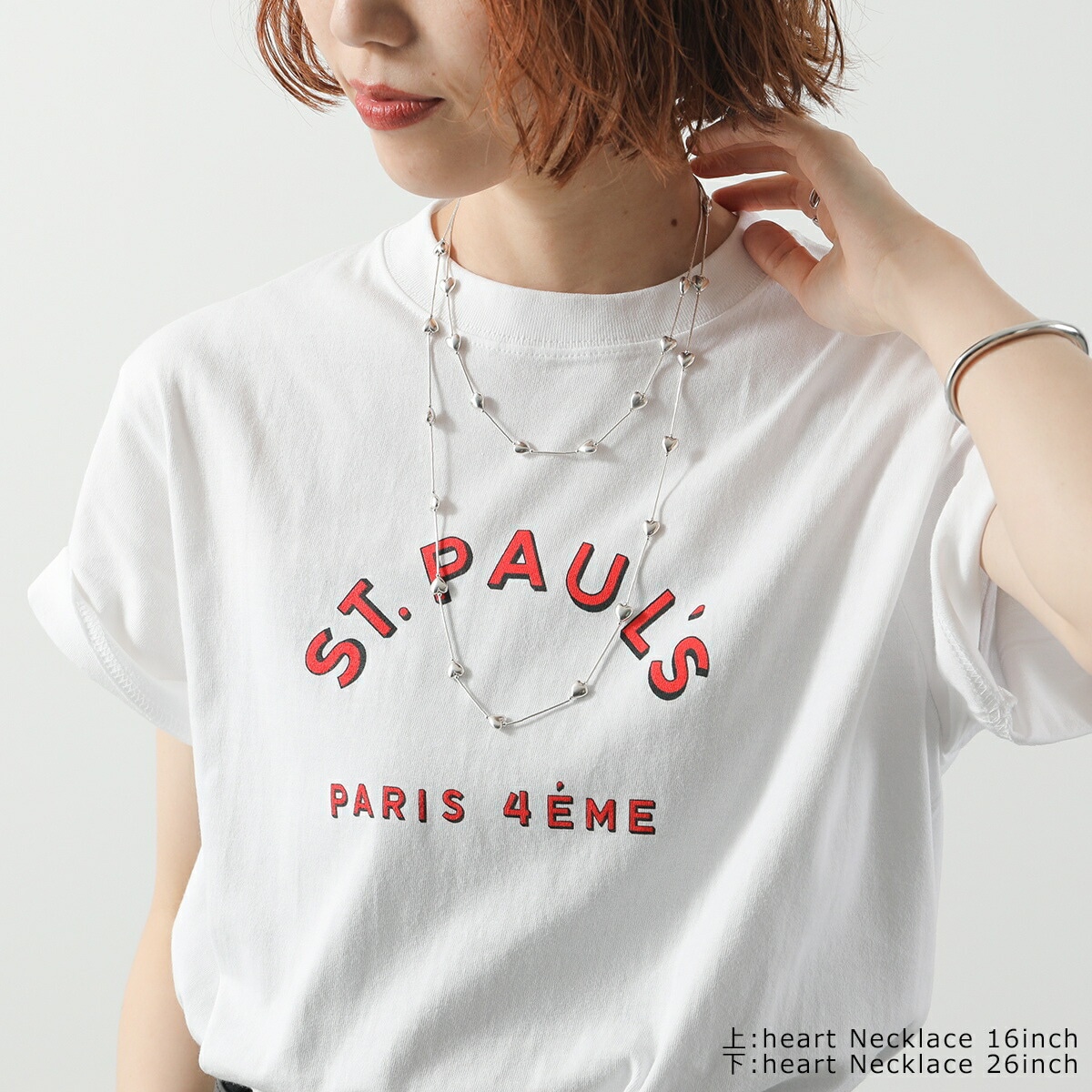 HARPO ハルポ ネックレス heart Necklace 26inch レディース ハート アクセサリー シルバー HARPO ハルポ ネックレス heart Necklace 26inch レディース ハート アクセサリー シルバー