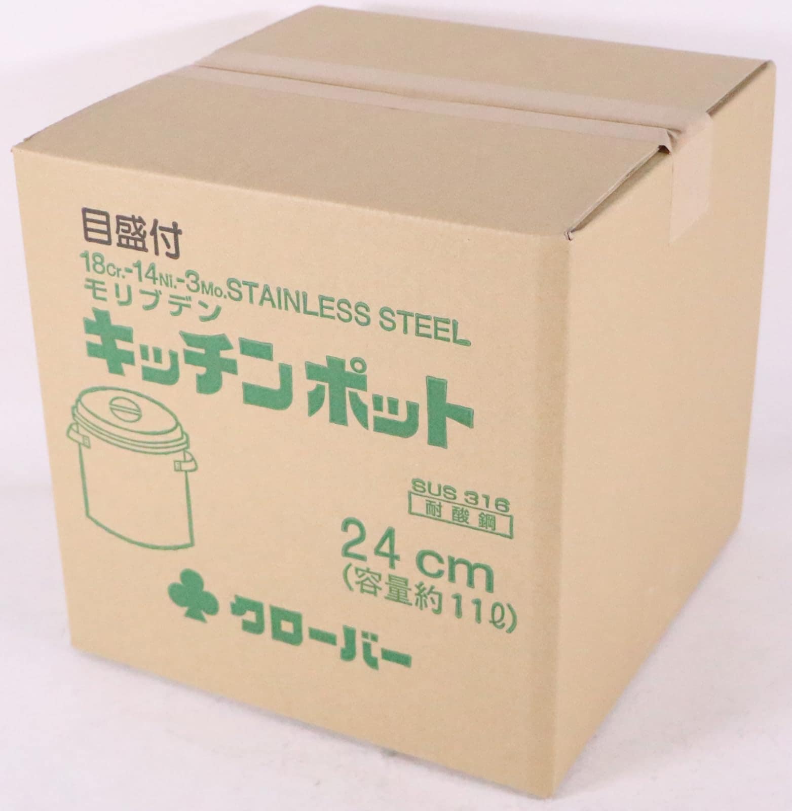 遠藤商事(Endo Shoji) 大屋製作所 クローバー キッチンポット サイズ(cm)24 錆に強いステンレス製で衛生的 目盛が付いて便利 内径×深さ(mm)240×240 容量(L)11 日本製 遠藤商事(Endo Shoji) 大屋製作所 クローバー キッチンポット サイズ(cm)24 錆に強いステンレス製で衛生的 目盛が付いて便利 内径×深さ(mm)240×240 容量(L)11 日本製