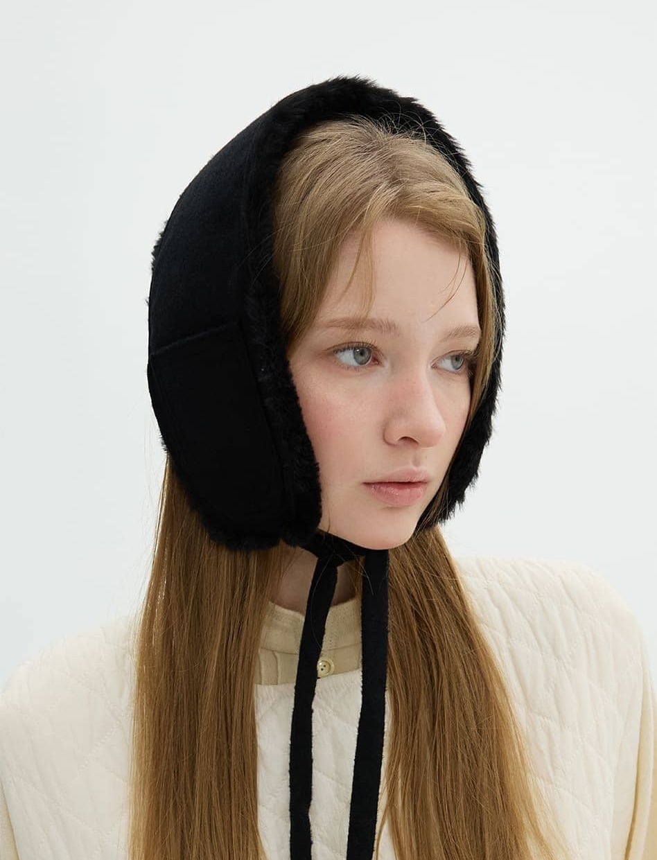 [Aespa WINTER ウィンター 着用] Miu Ear Muffler - 2色 帽子 レディース 韓国 帽子 キャップ + FREE GIFT