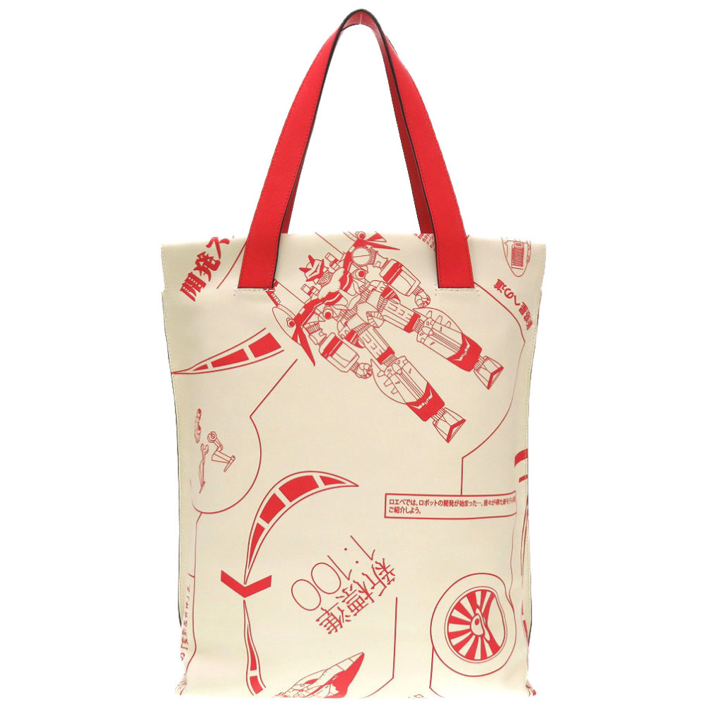 新品同様 ガンダム ショッパーバッグ トートバッグ レザー/レザー アイボリー 0060【中古】 ユニセックス 新品同様 ガンダム ショッパーバッグ トートバッグ レザー/レザー アイボリー 0060【中古】 ユニセックス