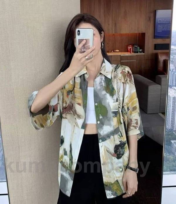 柄シャツ レディース 半袖 長袖 トップス 春 夏 秋 アロハシャツ 襟付き 総柄 シャツ ブラウス 羽織り 五分袖 大きいサイズ ゆったり 春夏 春秋 カジュアル おしゃれ 20代 30代 40代 柄シャツ レディース 半袖 長袖 トップス 春 夏 秋 アロハシャツ 襟付き 総柄 シャツ ブラウス 羽織り 五分袖 大きいサイズ ゆったり 春夏 春秋 カジュアル おしゃれ 20代 30代 40代