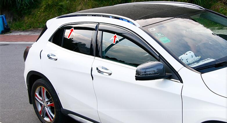 メルセデス・ベンツ GLC GLA クラス Aクラス 専用 サイドドアバイザーウィンドウ 外付け 雨よけ ブラック 左右4P メルセデス・ベンツ GLC GLA クラス Aクラス 専用 サイドドアバイザーウィンドウ 外付け 雨よけ ブラック 左右4P