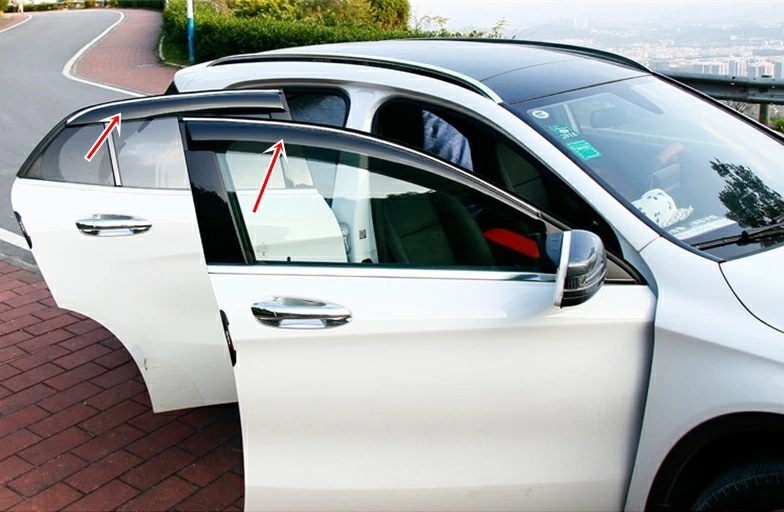 メルセデス・ベンツ GLC GLA クラス Aクラス 専用 サイドドアバイザーウィンドウ 外付け 雨よけ ブラック 左右4P メルセデス・ベンツ GLC GLA クラス Aクラス 専用 サイドドアバイザーウィンドウ 外付け 雨よけ ブラック 左右4P