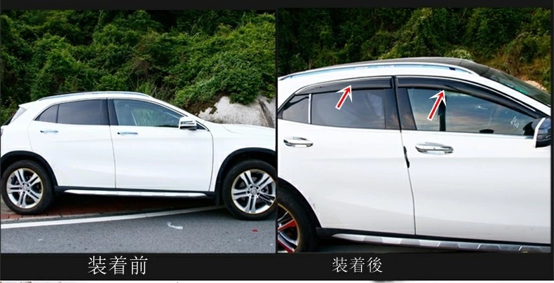 メルセデス・ベンツ GLC GLA クラス Aクラス 専用 サイドドアバイザーウィンドウ 外付け 雨よけ ブラック 左右4P メルセデス・ベンツ GLC GLA クラス Aクラス 専用 サイドドアバイザーウィンドウ 外付け 雨よけ ブラック 左右4P