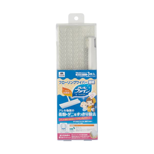 （まとめ）山崎産業 アレルファイン フローリングワイパー 1本 [x5セット]