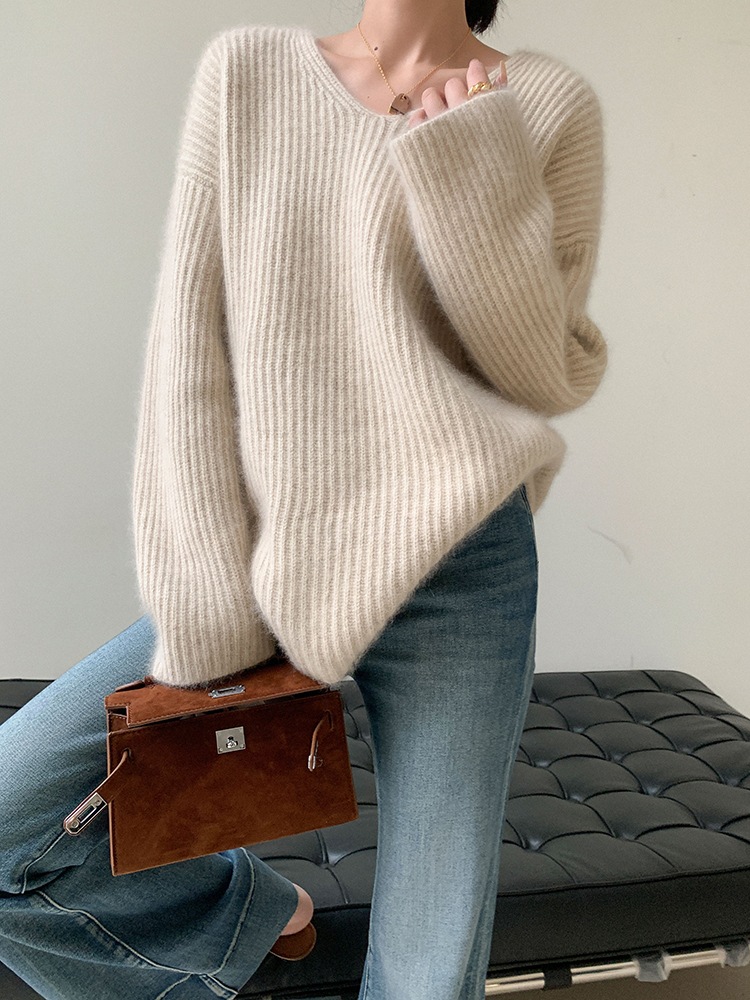 レディース ファッション セーター 女性 秋 冬 ソフト ワックス ワックス ミルク カジュアル トップ アプリコット ＳＭＬXL トップス 袖あり かわいい 大人可愛い きれいめ シンプル pattayablatt.com