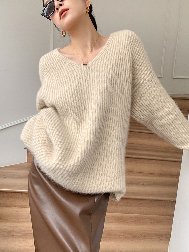 レディース ファッション セーター 女性 秋 冬 ソフト ワックス ワックス ミルク カジュアル トップ アプリコット ＳＭＬXL トップス 袖あり かわいい 大人可愛い きれいめ シンプル pattayablatt.com