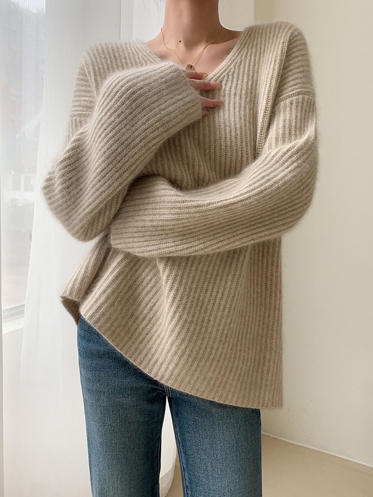 レディース ファッション セーター 女性 秋 冬 ソフト ワックス ワックス ミルク カジュアル トップ アプリコット ＳＭＬXL トップス 袖あり かわいい 大人可愛い きれいめ シンプル pattayablatt.com