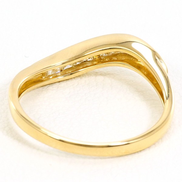 K18 18金 YG イエローゴールド リング 指輪 12号 ダイヤ 0.31 ジュエリー 中古 K18 18金 YG イエローゴールド リング 指輪 12号 ダイヤ 0.31 ジュエリー 中古