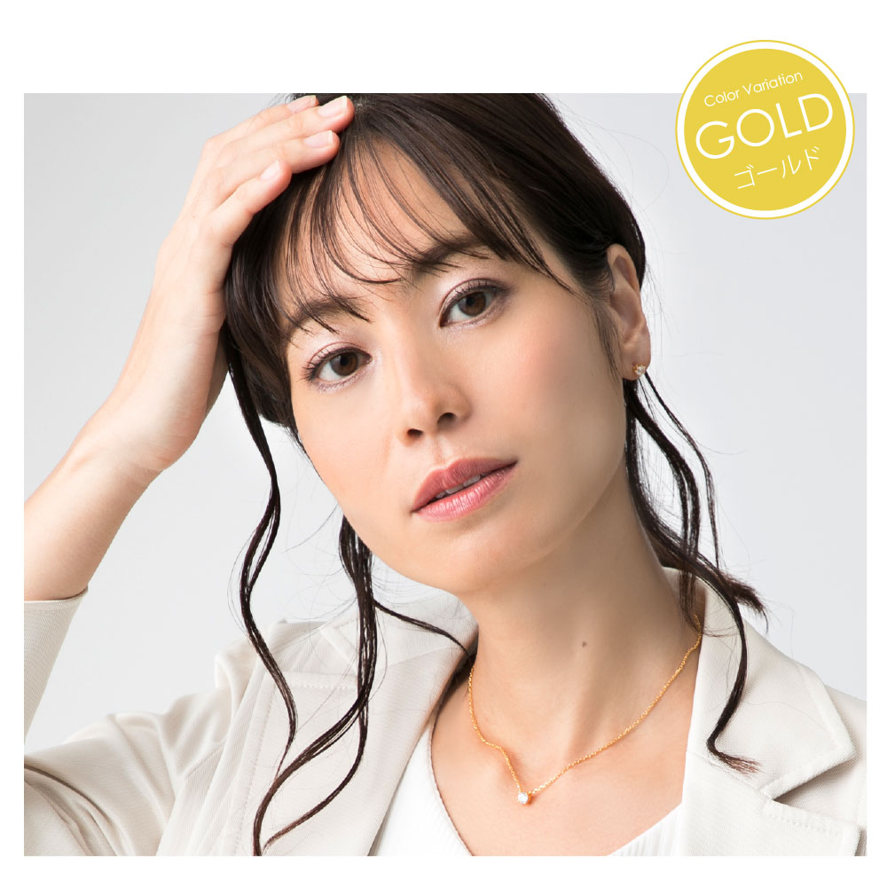 送料無料 シルバーアクセサリー レディース ネックレス bine00030.4カラットUP！ひと粒の
