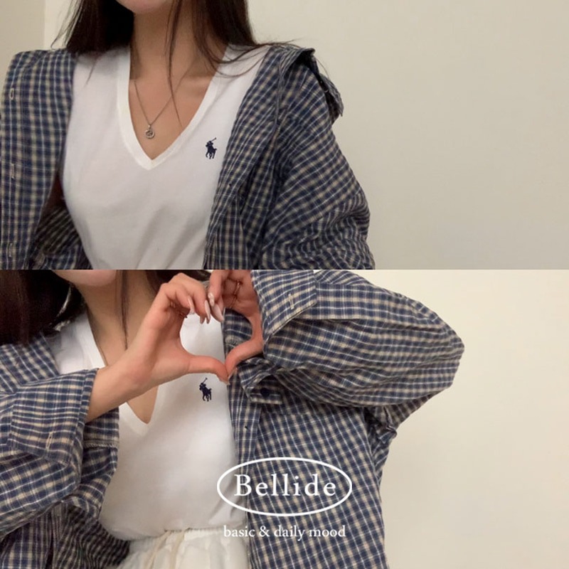 [MADE] カジュアルオーバーフィットフードチェックシャツ bs1164