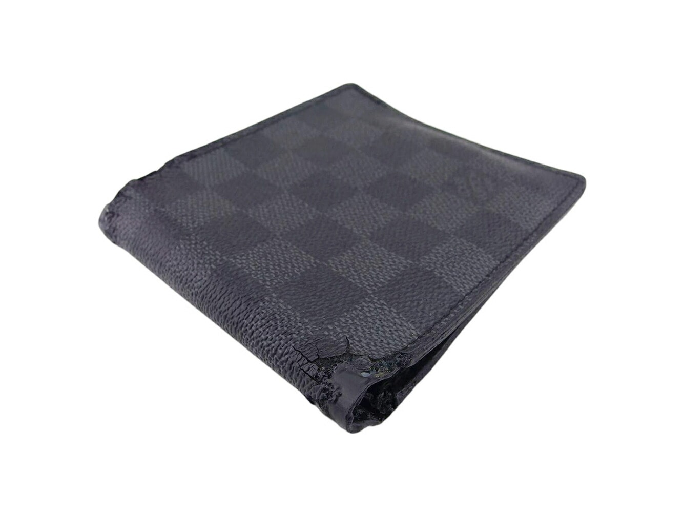 ルイヴィトン マルコ ダミエ グラフィット ブラック 二つ折り財布
