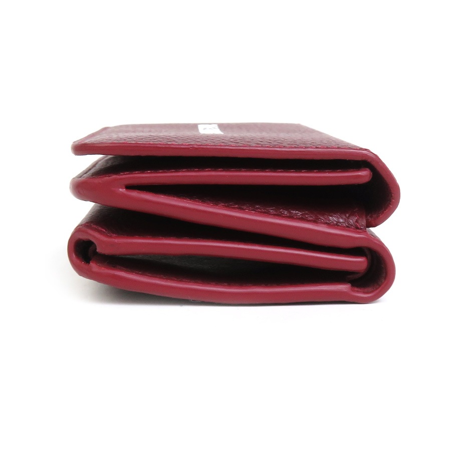 BALENCIAGA 三つ折り財布クロコボルドー赤 バレンシアガ BALENCIAGA 三