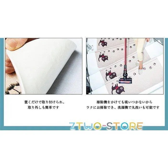 [激安販売]新生活25%oOFF 引っ越し 転倒防止 防音 子供 猫 犬 モダン調 防音 折り曲げ 滑り止めマット 滑り止め new 滑り止め 階段マット おしゃれ 新品掲載！15枚セット