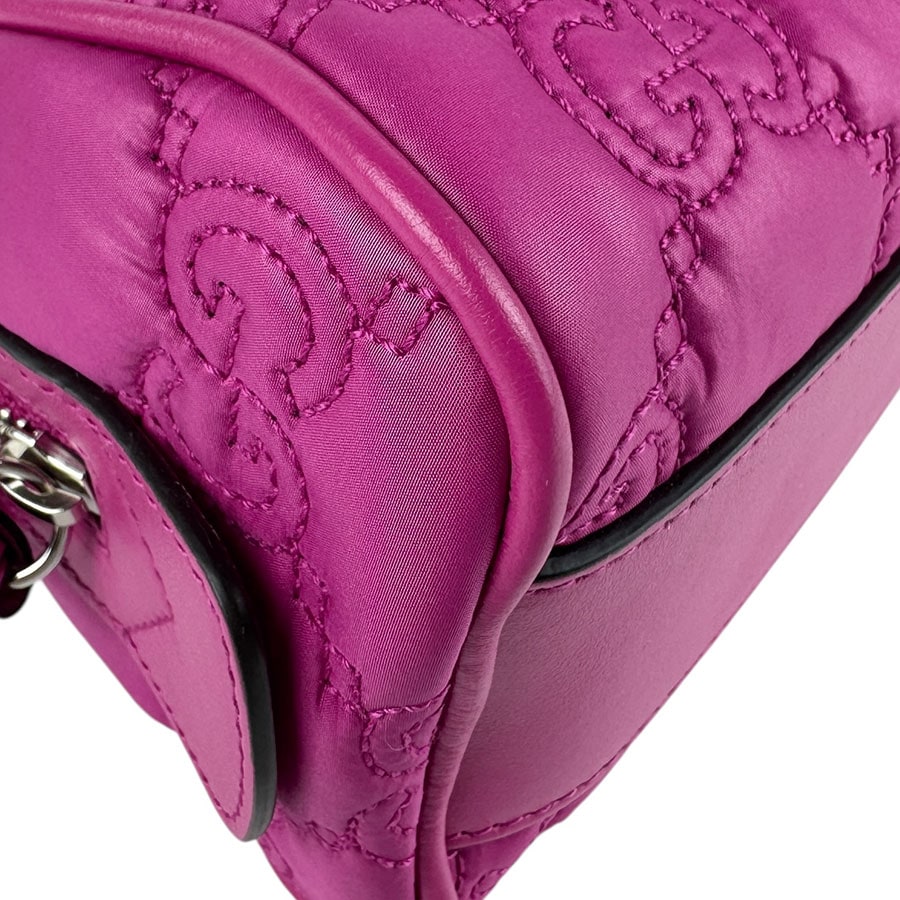 グッチ GUCCI ハンドバッグ ショルダーバッグ 3Wayバッグ GGマトラッセ ナイロン/レザー マゼンタ シルバー レディース 702251 z6321 グッチ GUCCI ハンドバッグ ショルダーバッグ 3Wayバッグ GGマトラッセ ナイロン/レザー マゼンタ シルバー レディース 702251 z6321