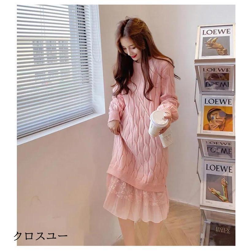 ニットワンピース ニット ワンピース レディース 秋冬 春 ラウンドネック 長袖 リブスリーブ きれいめ 厚手 大きいサイズ マタニティ 裾 ニットワンピース ニット ワンピース レディース 秋冬 春 ラウンドネック 長袖 リブスリーブ きれいめ 厚手 大きいサイズ マタニティ 裾