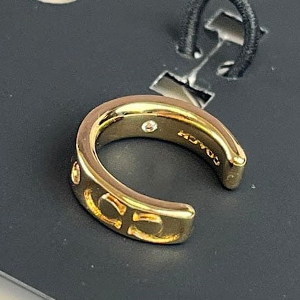 COACH★ シグネチャー キッシング イヤーカフ★ CQ737★GLD COACH☆ シグネチャー キッシング イヤーカフ☆ CQ737☆GLD