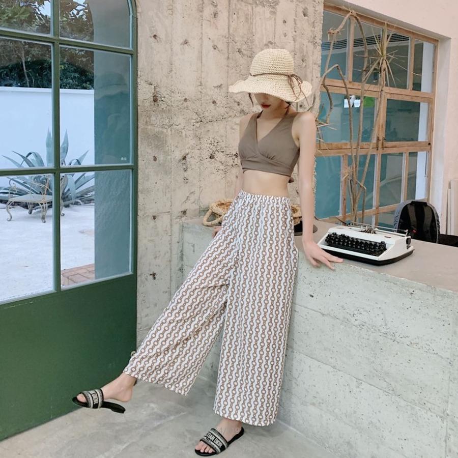 タンキニ 3点セット 体型カバー ショートパンツ レディース ビキニ クロスバンドゥビキニ 水着 バンドゥ