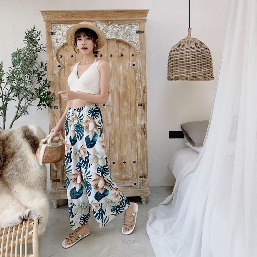 タンキニ 3点セット 体型カバー ショートパンツ レディース ビキニ クロスバンドゥビキニ 水着 バンドゥ