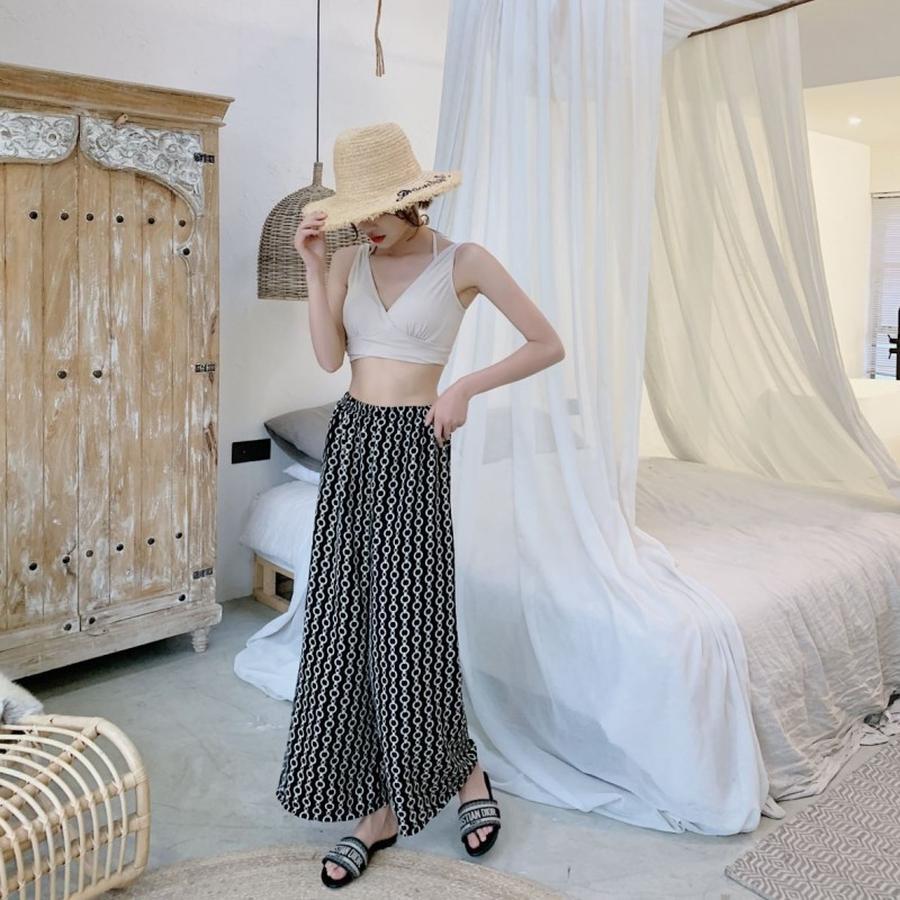 タンキニ 3点セット 体型カバー ショートパンツ レディース ビキニ クロスバンドゥビキニ 水着 バンドゥ