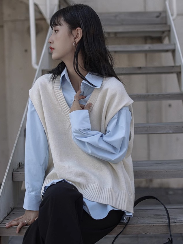 トップス ベスト 袖なし Vネック  アクリル かわいい 大人可愛い きれいめ シンプル カジュアル 大人 上品 おしゃれ お洒落 かっこいい レトロ アジアン トップス ベスト 袖なし ノースリーブ Vネック 襟なし かわいい