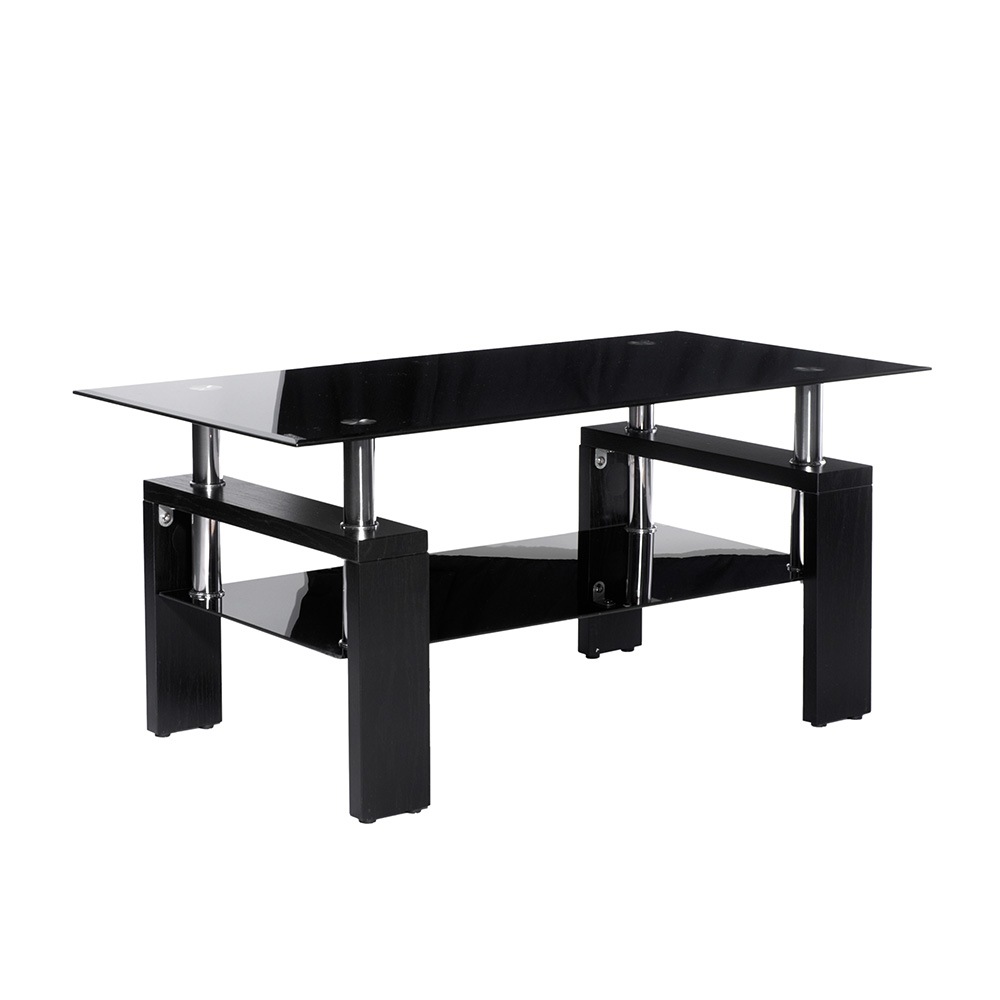 【国内発送M】260ガラステーブル センターテーブル リビングテーブル ローテーブル モダン シンプル ガラス 北欧【ブラックガラス+ブラック脚】 【国内発送M】260ガラステーブル センターテーブル リビングテーブル ローテーブル モダン シンプル ガラス 北欧【ブラックガラス+ブラック脚】