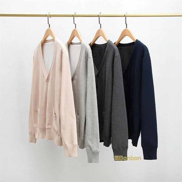 スクール カーディガン 制服 学生服 女の子 男の子厚手 裏微起毛ニットカーディガン スクールニット Vネック 無地 女子高生 高校生 中学生 羽織り トップス 学校