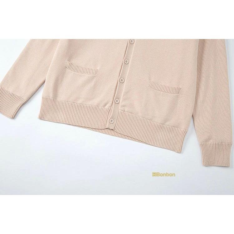 スクール カーディガン 制服 学生服 女の子 男の子厚手 裏微起毛ニットカーディガン スクールニット Vネック 無地 女子高生 高校生 中学生 羽織り トップス 学校