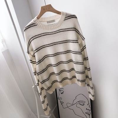 レディース ニット 人気 長袖 ボーダー クルーネック ラウンドネック セーター 柄 プルオーバー トップス 大人 可愛い シンプル カジュアル ホワイト グレー ダークブルー ラフ ルーズ 大人可愛 レディース ニット 人気 長袖 ボーダー クルーネック ラウンドネック セーター 柄 プルオーバー トップス 大人 可愛い シンプル カジュアル ホワイト グレー ダークブルー ラフ ルーズ 大人可愛