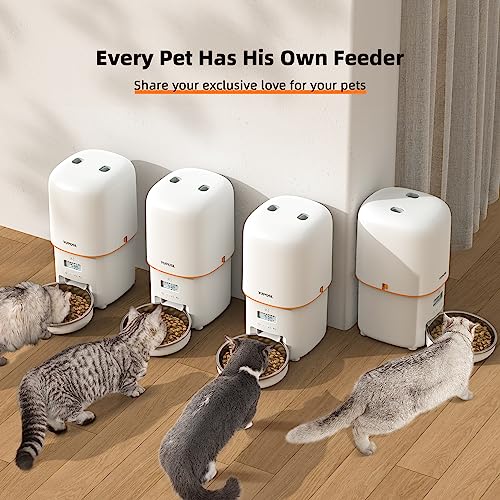 Yuposl 自動給餌器 猫 中小型犬用 1日6食 定時定量 自動餌やり機 4L容量 2WAY給電 無制限置き場所 手動給餌 タイマー式 ステンレス製ボウル 水洗い可能 お手入れ簡単 ブラック Yuposl 自動給餌器 猫 中小型犬用 1日6食 定時定量 自動餌やり機 4L容量 2WAY給電 無制限置き場所 手動給餌 タイマー式 ステンレス製ボウル 水洗い可能 お手入れ簡単 ブラック