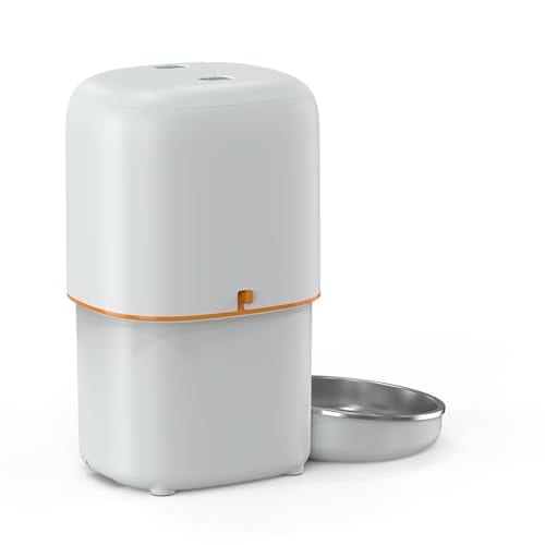 Yuposl 自動給餌器 猫 中小型犬用 1日6食 定時定量 自動餌やり機 4L容量 2WAY給電 無制限置き場所 手動給餌 タイマー式 ステンレス製ボウル 水洗い可能 お手入れ簡単 ブラック Yuposl 自動給餌器 猫 中小型犬用 1日6食 定時定量 自動餌やり機 4L容量 2WAY給電 無制限置き場所 手動給餌 タイマー式 ステンレス製ボウル 水洗い可能 お手入れ簡単 ブラック