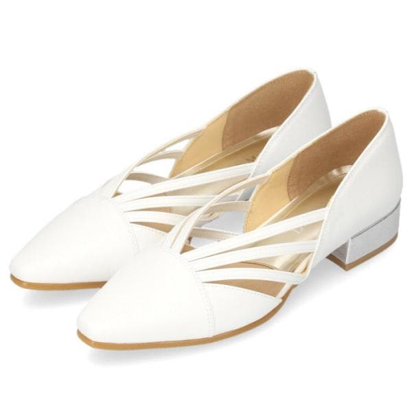 Dona Miss ドナミス パンプス ローヒール 3E ワイズ 幅広 黒 ブラック ホワイト 9002 日本製 本革 アーモンドトゥ コンフォート セール