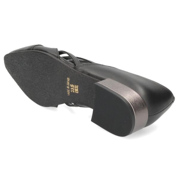 Dona Miss ドナミス パンプス ローヒール 3E ワイズ 幅広 黒 ブラック ホワイト 9002 日本製 本革 アーモンドトゥ コンフォート セール