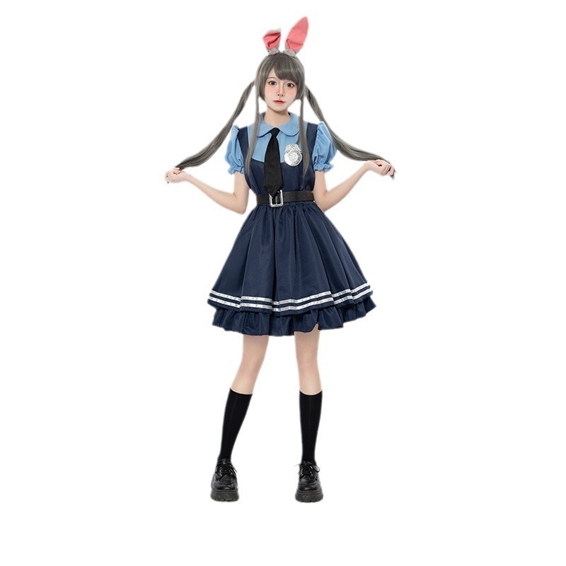 クレイジー动物城cos Judyジュディウサギcos擬人服アニメコスプレ衣装フルセット