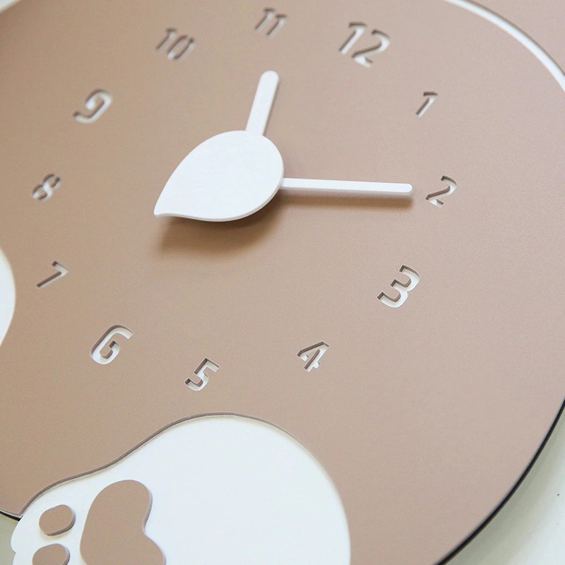 掛け時計 コーギー 壁掛け時計 いぬ 犬 静音 おしゃれ かわいい 可愛い 子供 黄色 部屋