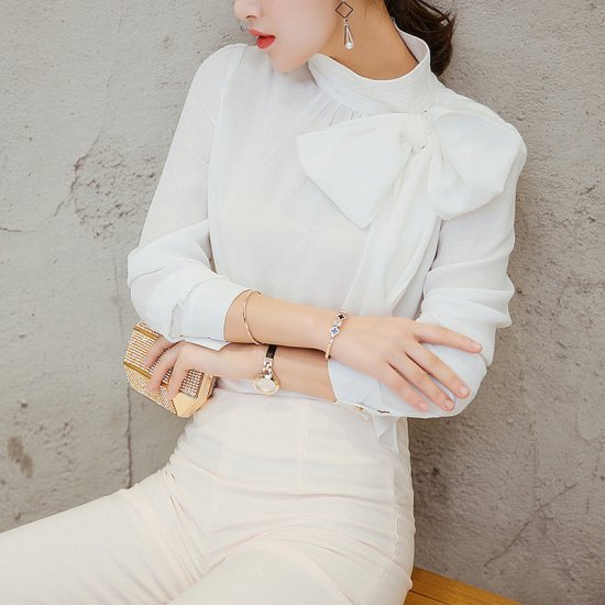 ブラウス レディース ブラウス 長袖 白 ビジネス オフィス 無地 通勤服 きれいめ スタンドカラー ブラウス レディース ブラウス 長袖 白 ビジネス オフィス 無地 通勤服 きれいめ スタンド