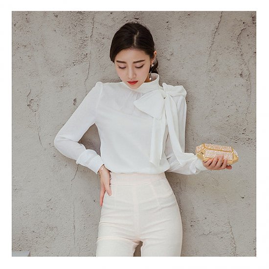 ブラウス レディース ブラウス 長袖 白 ビジネス オフィス 無地 通勤服 きれいめ スタンドカラー ブラウス レディース ブラウス 長袖 白 ビジネス オフィス 無地 通勤服 きれいめ スタンド