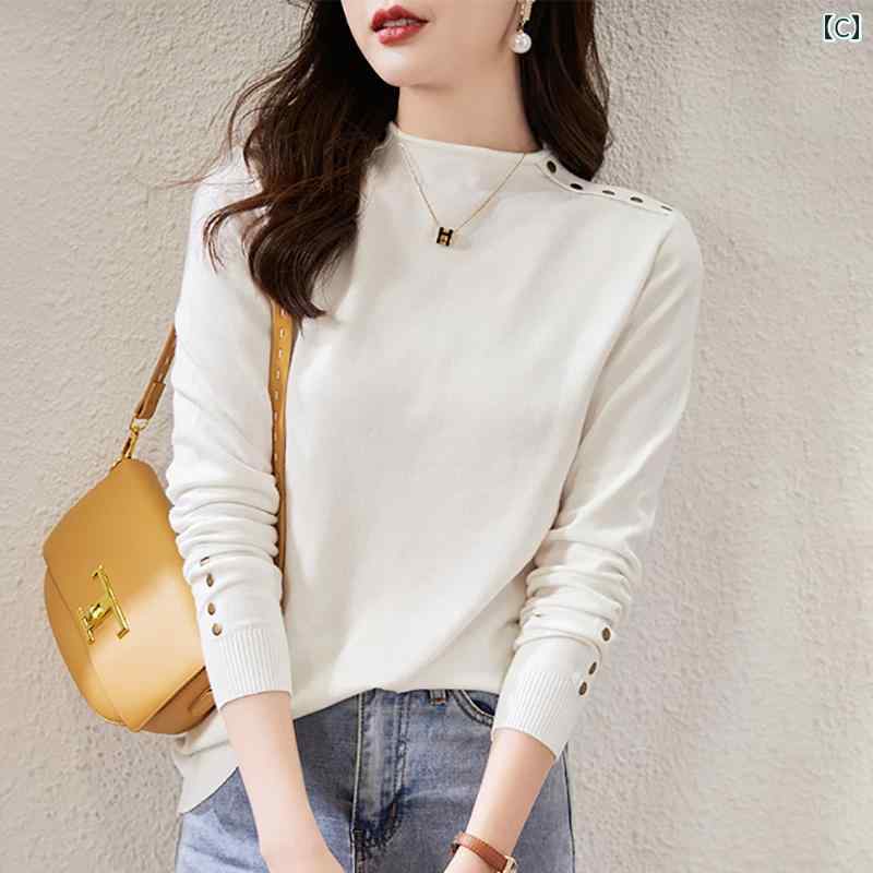 秋服 レディース ファッション オシャレ カワイイ シンプル 大人カワイイ 大きいサイズ ハーフ タートルネック セーター 秋冬 インナー トップス ニット シャツ 秋服 レディース ファッション オシャレ カワイイ シンプル 大人カワイイ 大きいサイズ ハーフ タートルネック セーター 秋冬 インナー トップス ニット シャツ