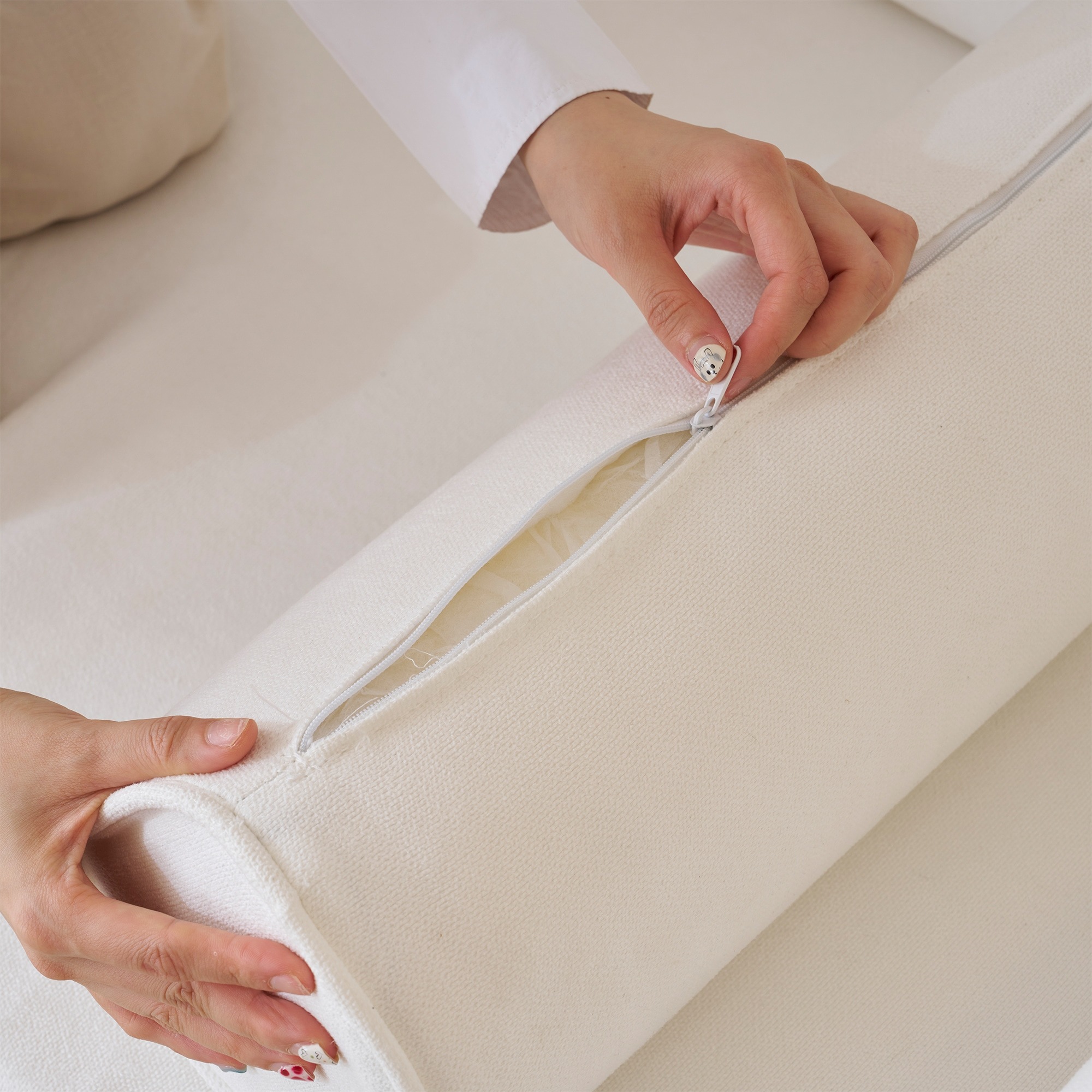 ソファ 3人掛け ヘッドレスト付き 木フレーム コンパクト 幅170cm 北欧 ファブリック 伸縮性 ハイバック おしゃれ 新入荷