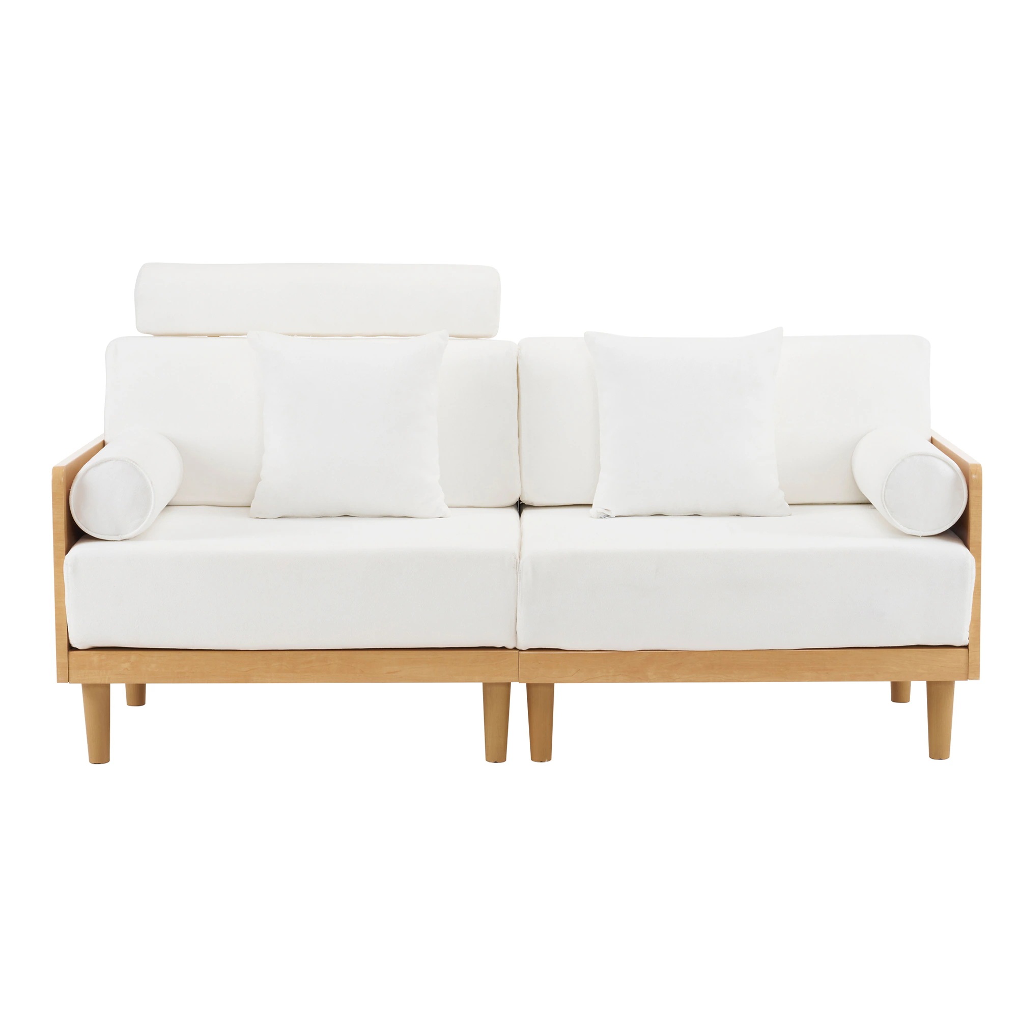 ソファ 3人掛け ヘッドレスト付き 木フレーム コンパクト 幅170cm 北欧 ファブリック 伸縮性 ハイバック おしゃれ 新入荷