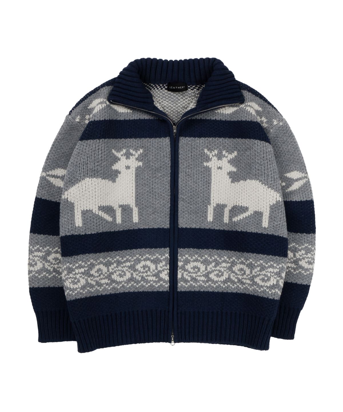 [ NORDIC KNIT JIP UP ]