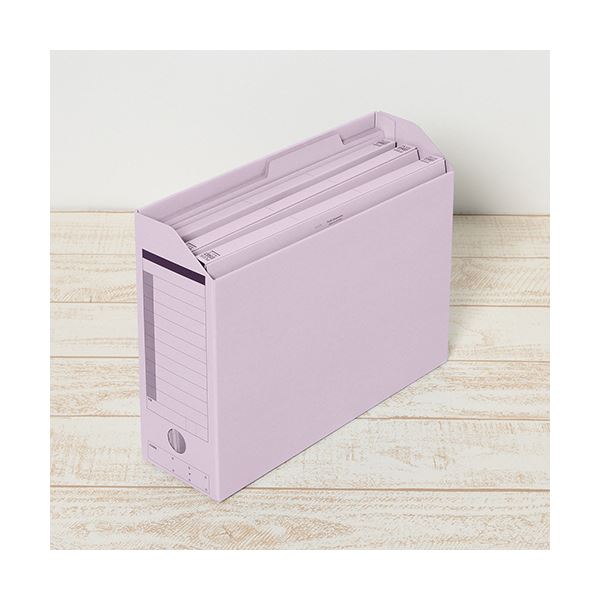（まとめ）プラス 個別フォルダー エコノミータイプA4 バイオレット FL-082IF 1パック(50冊)(×5セット)