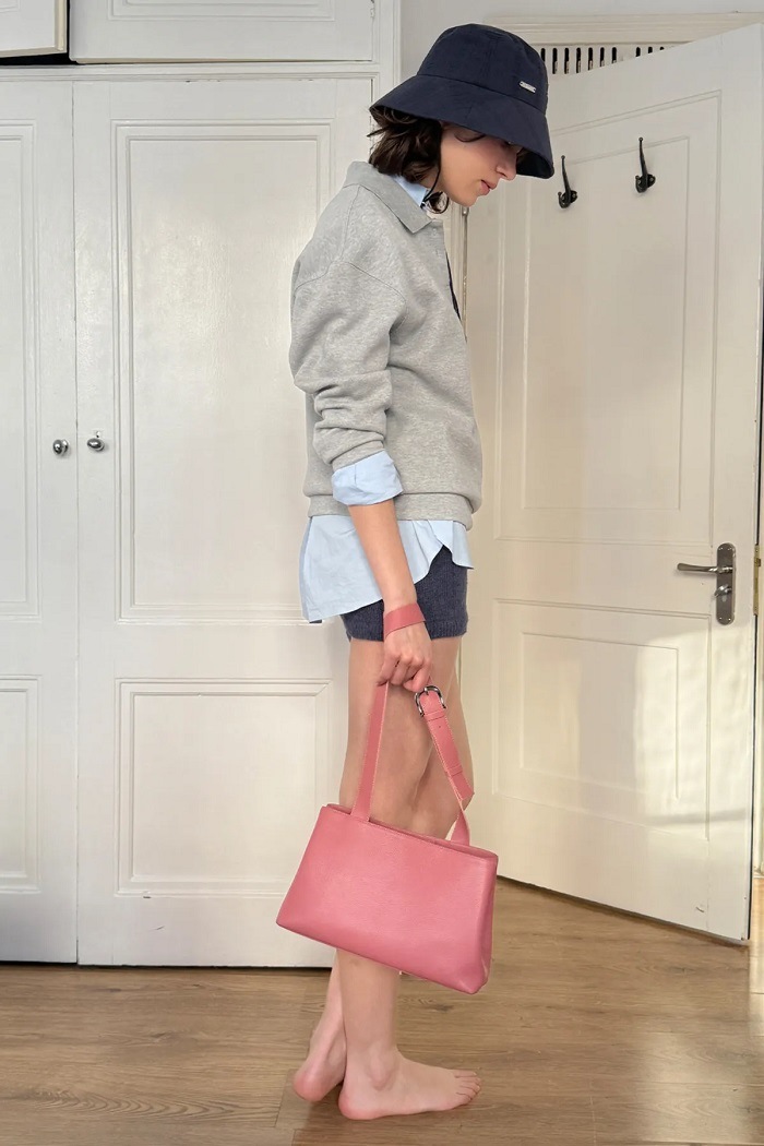 ダブルショルダーバッグ(ピンク)韓国人気 限定販売 ユニセックス おしゃれ カジュアル 軽量 シンプル トレンドバッグ ダブルショルダーバッグ(ピンク)韓国人気 限定販売 ユニセックス おしゃれ カジュアル 軽量 シンプル トレンドバッグ